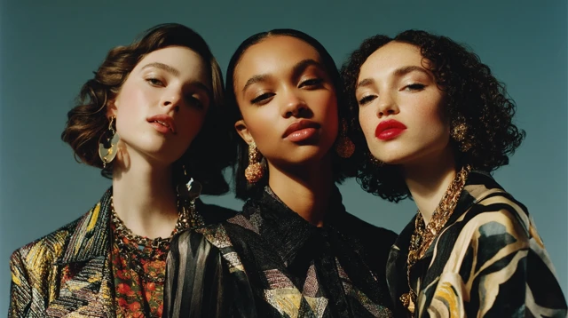 Vogue Photoshoot Beautiful Women Fashion Portrait