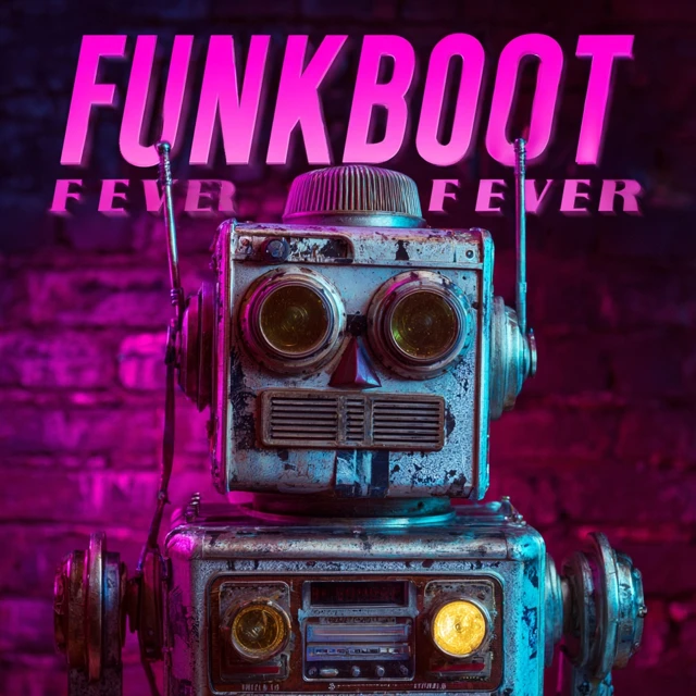 Funkbot Fever Futuristic Music Cover Retro Style