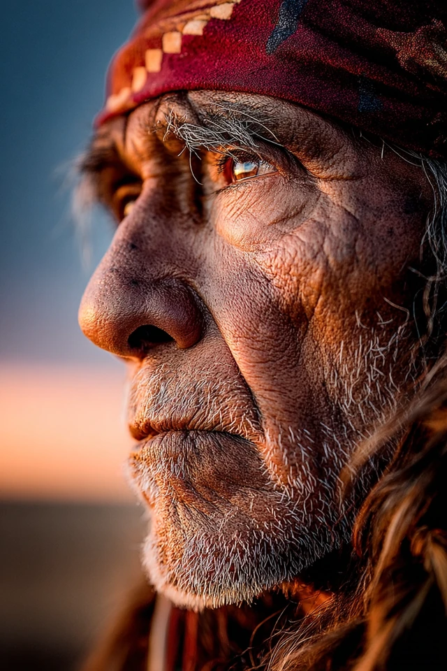 Apache Native American Portrait Prairie View