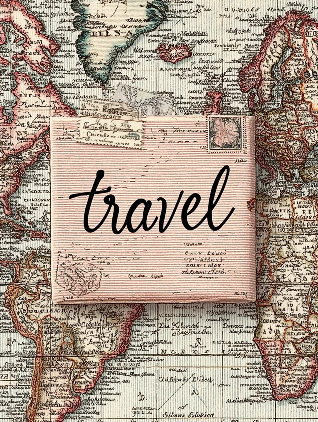 Travel Romance A Pink Map Journey