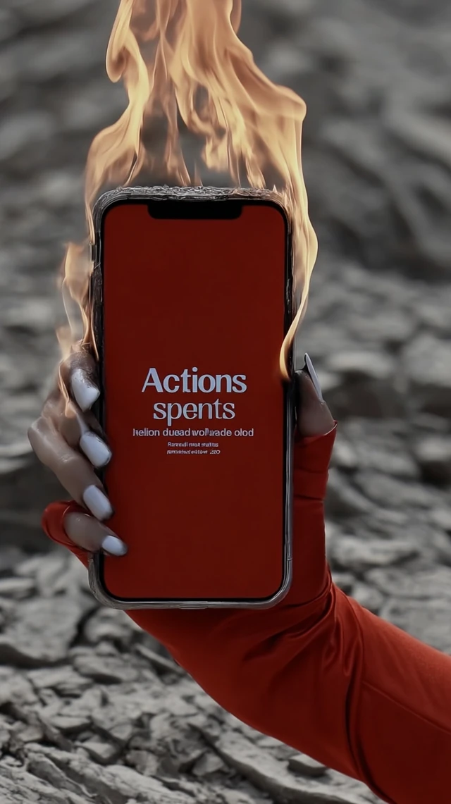 Burning Phone Actions Speak Louder Than Words