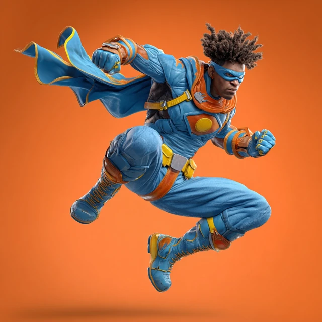 Jump Punch Superhero High Jumper
