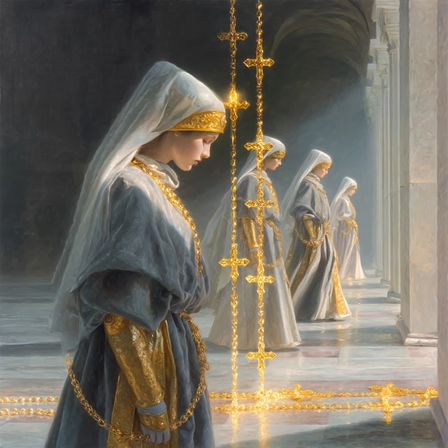 Calatrava Crusade Sister Knights Divine Oil Painting