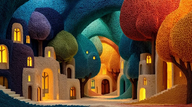 Metaverse Gallery Fantasy Art Installation