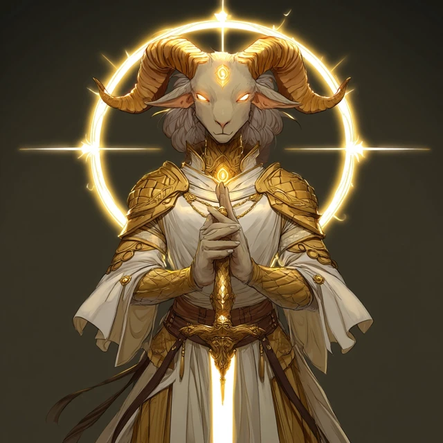 God of Light Divine Anime Illustration