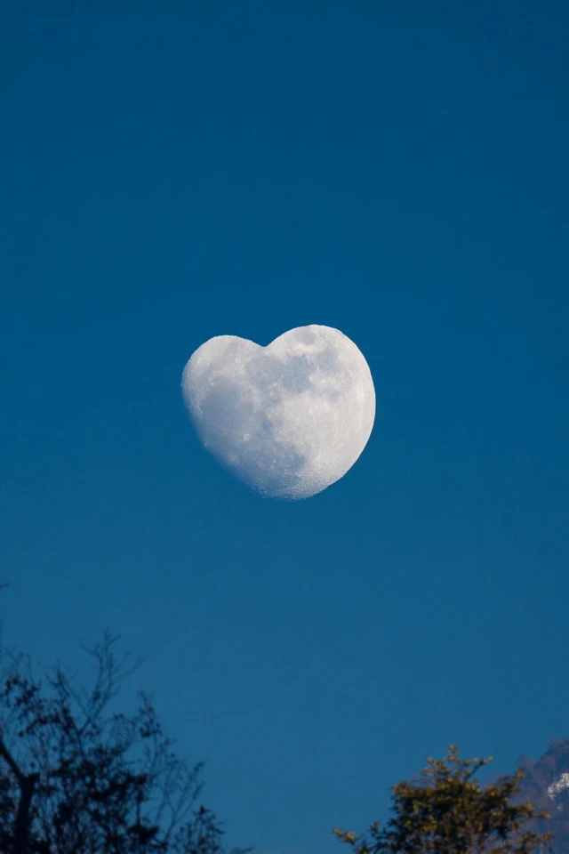 Heart Cloud in Blue Sky A Real Photo