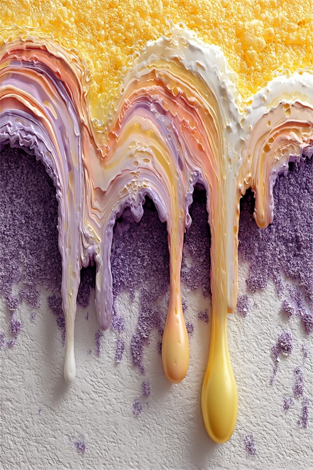 Pastel Popsicle Wallpaper Swirls of Color Seamless Design