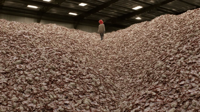 Raw Chicken Cutlets Pile Documentary Style