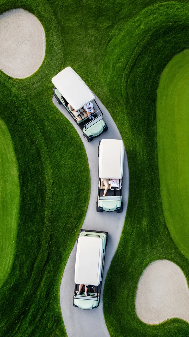 Luxury Golf Editorial Aerial View Minimalist Fashion