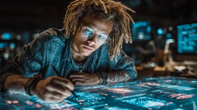 Creative Design with Holographic Interface Future Tech