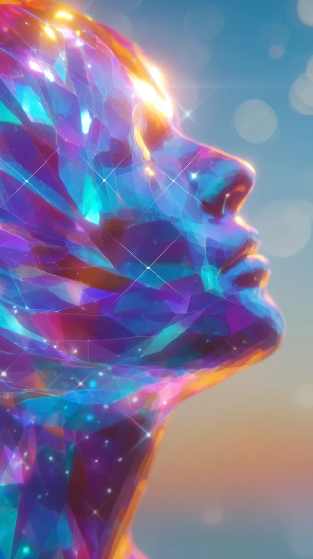 Lotus Head Digital Painting Serene Awakening