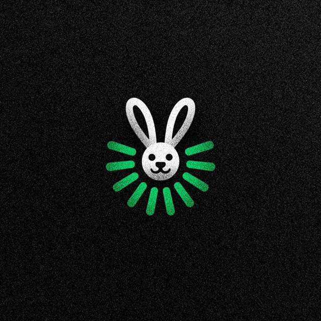 Tech Bunny Logo Modern Minimalist Design