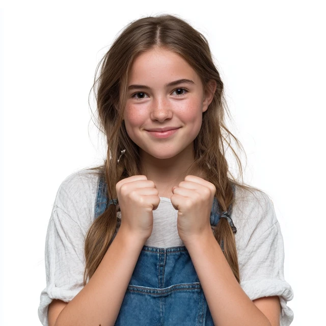Smiling Girl Portrait High Detail Photography
