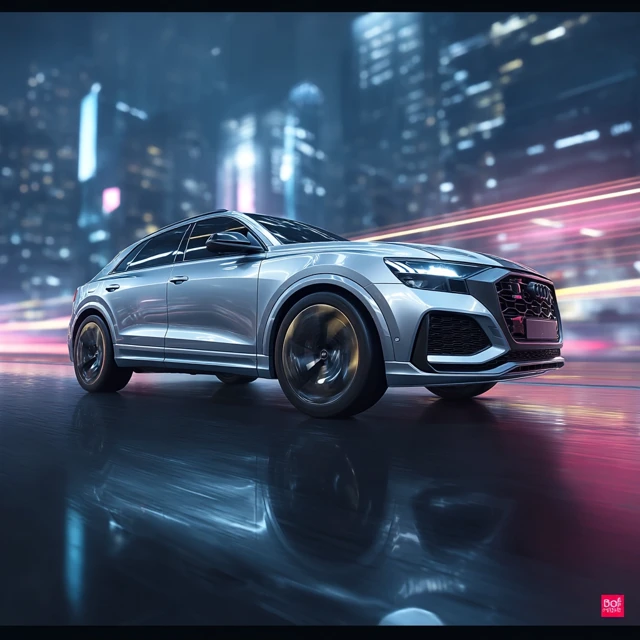 Audi Q8 Hyper Realistic Cyberpunk Car Commercial