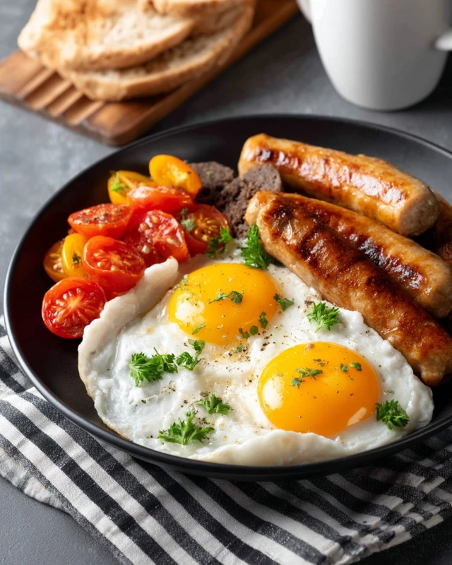 Irish Breakfast Photo Realistic Food Photography