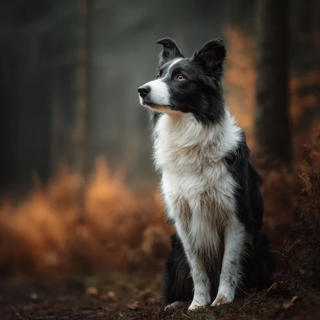 Border Collie Dog Portrait Photo