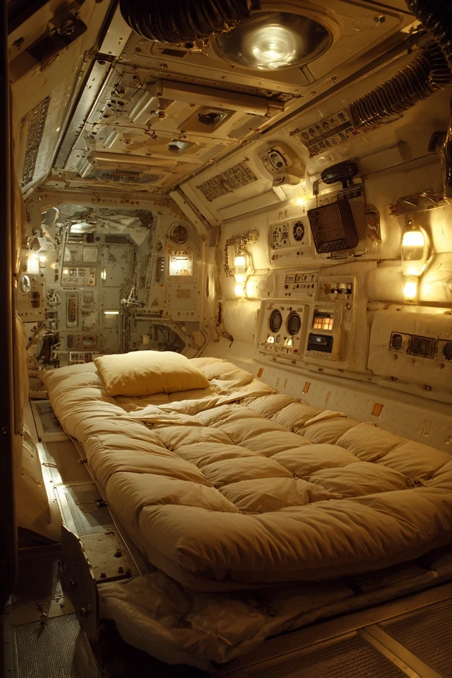 1969 Lunar Orbital Station Sleeping Pod Retro