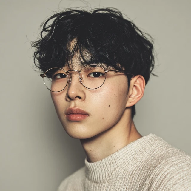 Asian Teenager Portrait Handsome Young Man