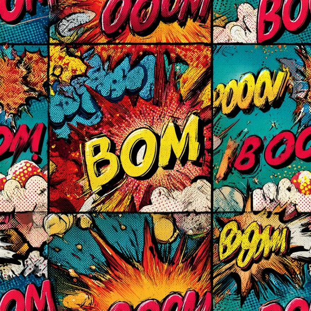Pop Art Comic Book Boom Sound Effects