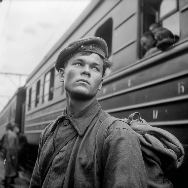Red Army Soldier in Soviet Union 1940s