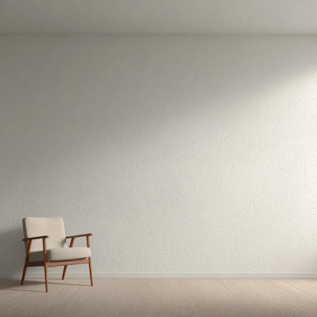 Modern Home Interior Empty Wall with Chair