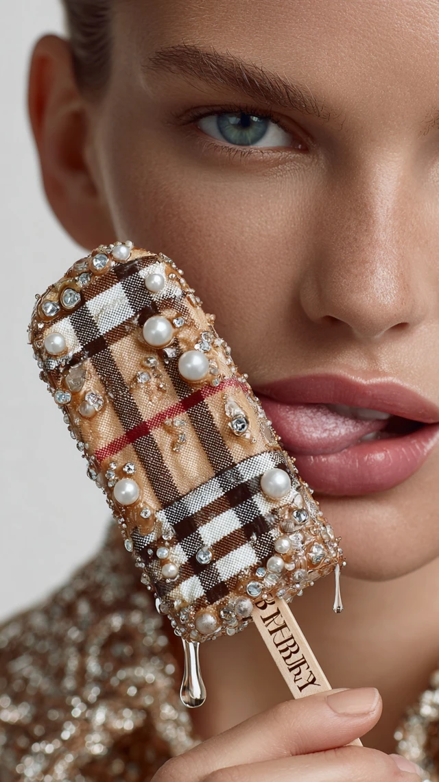 Burberry Ice Cream Popsicle Luxury Fashion 4K
