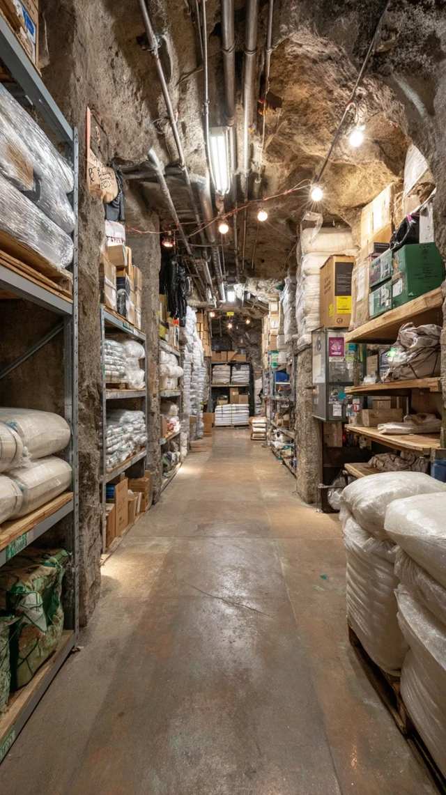Underground Bunker Storage Room