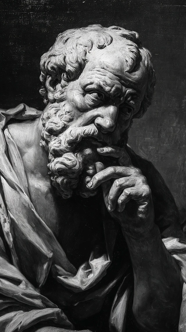 Stoic Philosopher Contemplating Wisdom