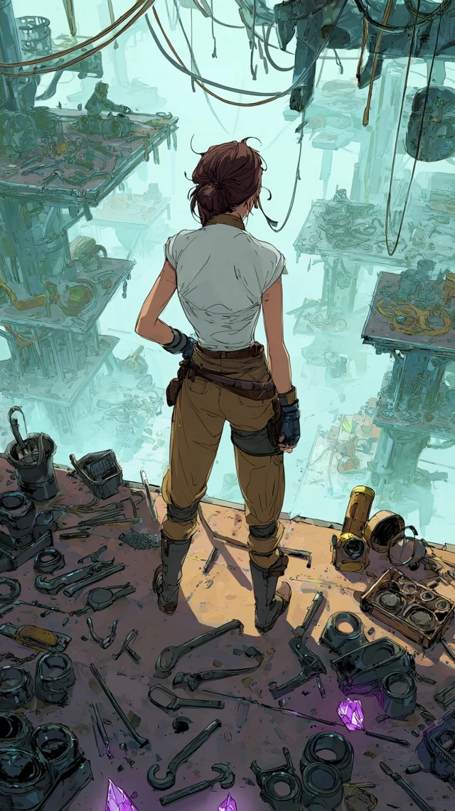 Nyra The Mechanic Fantasy Art
