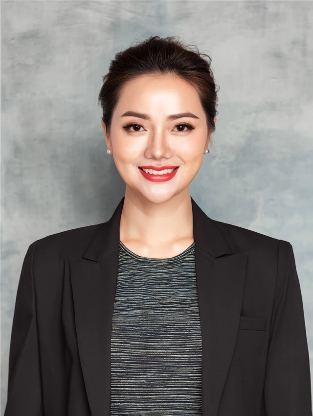 Beautiful Woman in Suit Portrait