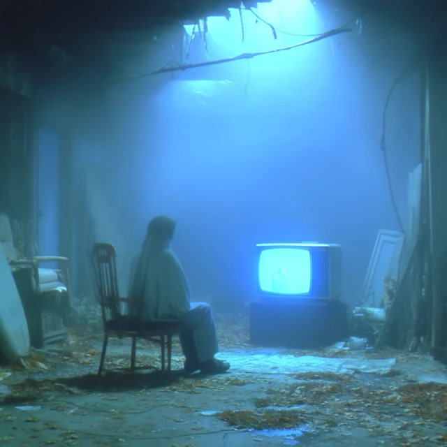 Ghost of the Past: Retro TV, Atmospheric Scene
