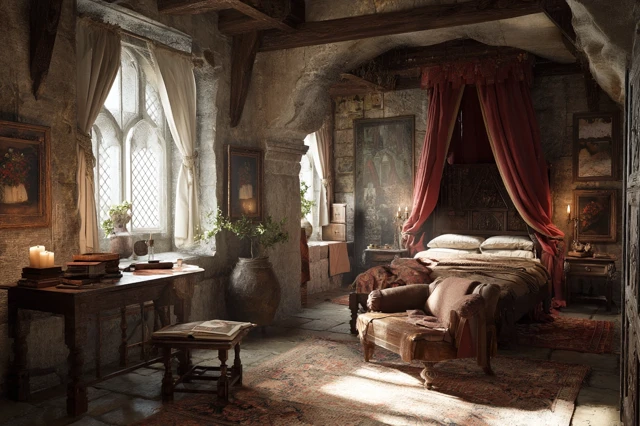 Medieval Bedroom Interior Design Castle Architecture