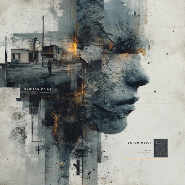 Urban Despair Album Art Brutalist Illustration