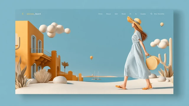 Travel Website Landing Page Premium Design