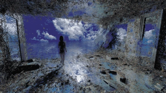 Fractured Psyche Abstract Surreal Landscape Trauma