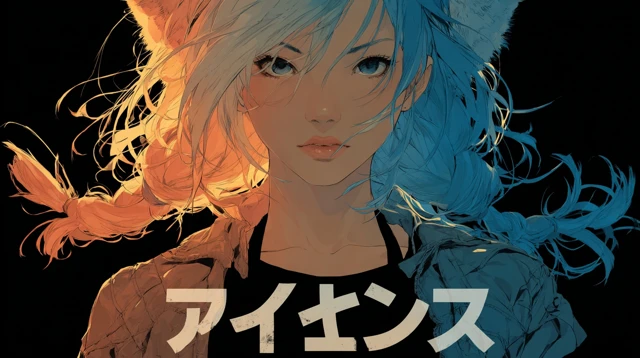 NEKO POP Logo Beautiful Anime Cat Idol