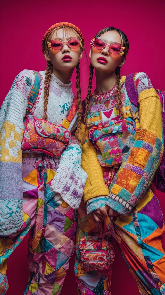 Colorful Triangle Fashion OOTD