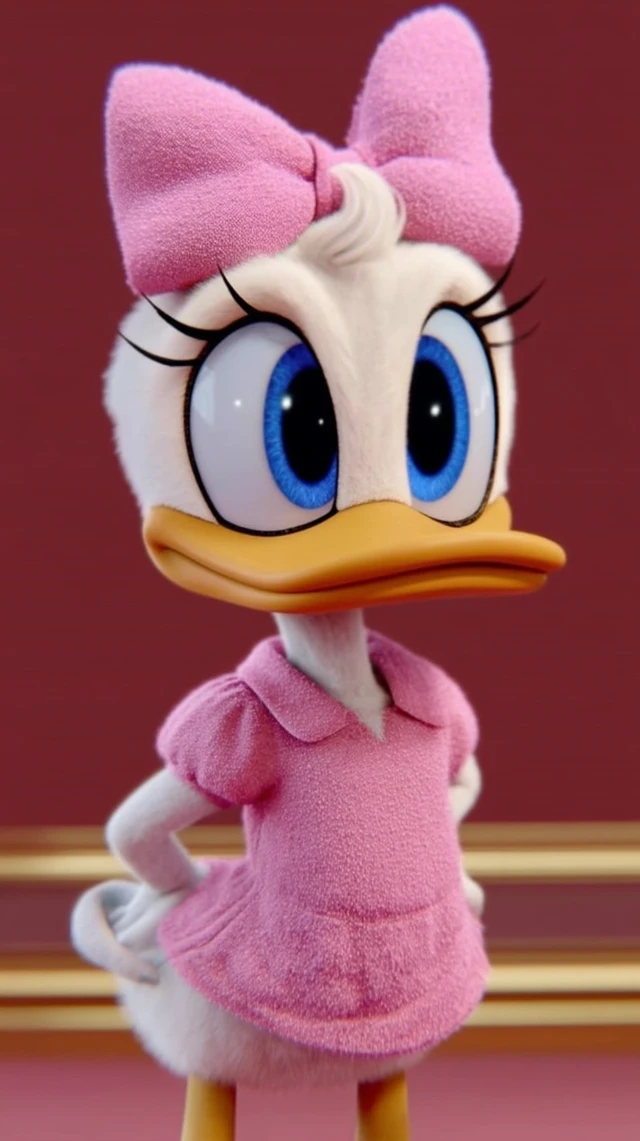 Daisy Duck in Modern Disney Style