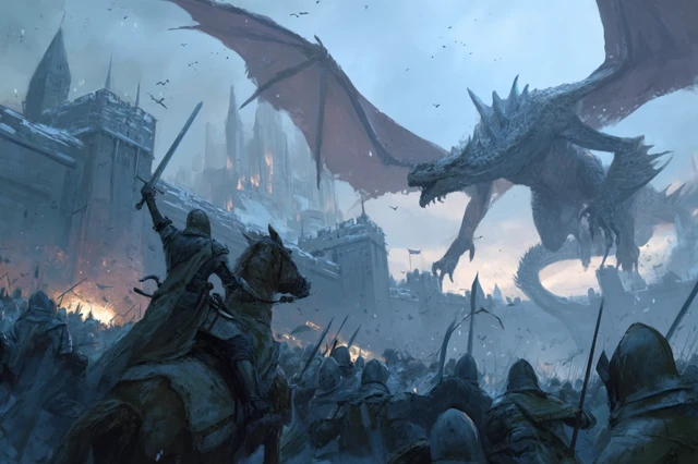 Epic Siege Battle Undead Forces vs City Walls