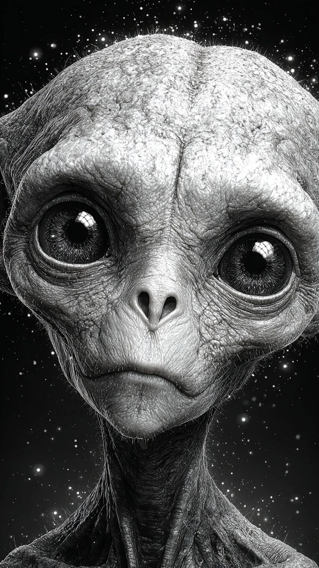 Alien Vampire Ancestor Bioluminescent Surreal Portrait