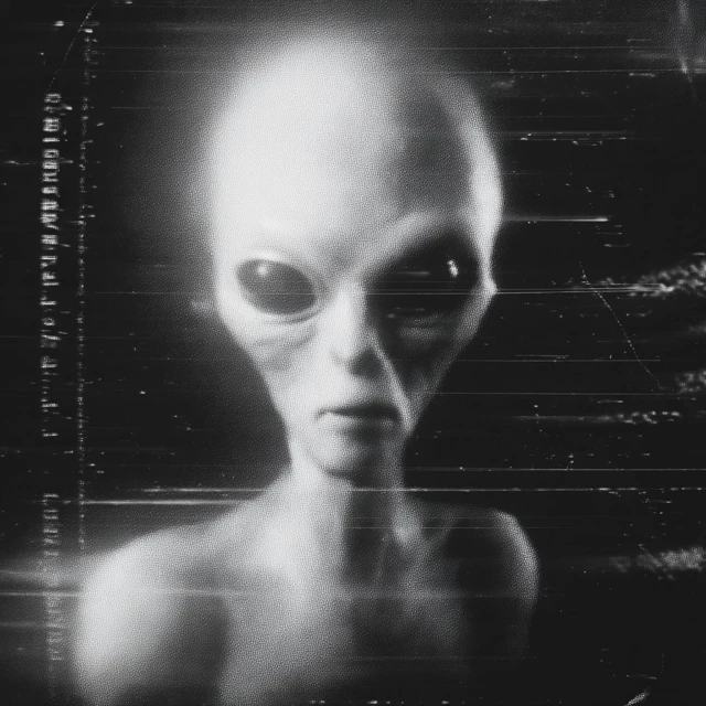Alien Video Still 1950s Retro Monochrome
