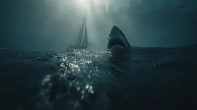 Underwater Shark Attack Movie Poster