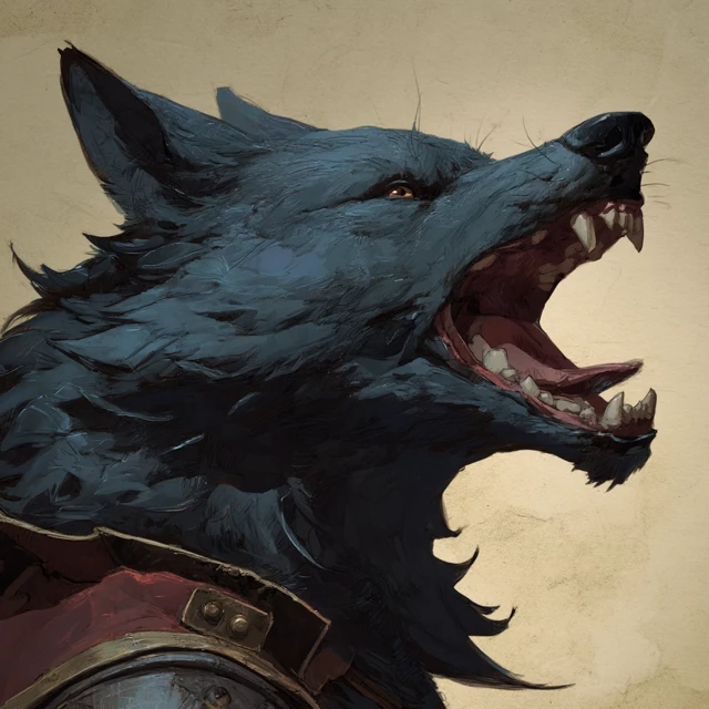 Wolfkin Bandit Headshot Dragonbane Fantasy Art