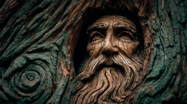 Mystical Wizard Tree Image Fantasy Art