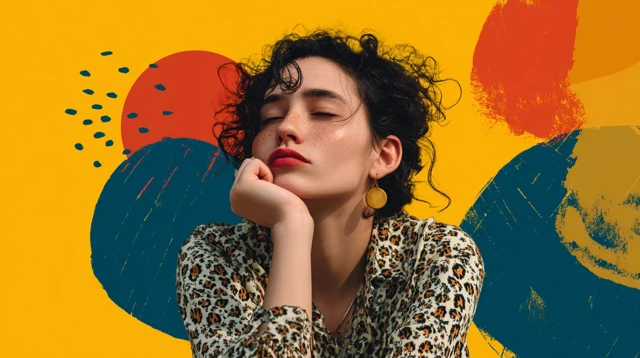 Woman in Mixed Emotions Dreaming
