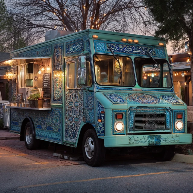 Lebanese Food Truck Arabesque Design