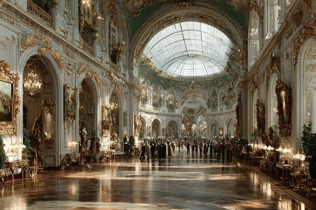 Grand Art Gallery Hall Classical Masterpieces