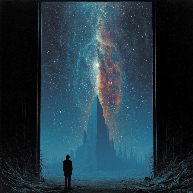 Galaxy Aesthetic Art with Stunning Black Hole