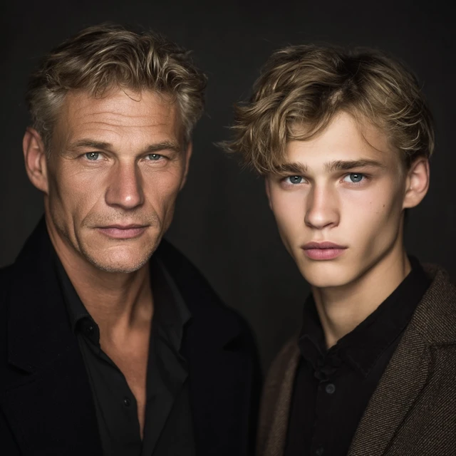 Father and Son Fashion Models