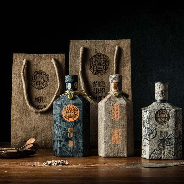 Handcrafted Chinese Liquor Packaging Artistic Design